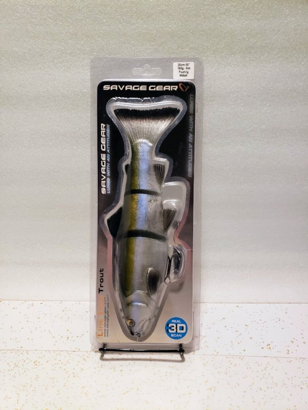 Savage Gear 3D Line Thru Trout Swimbait 10" Floating Hitch Soft Fishing Lure NEW
